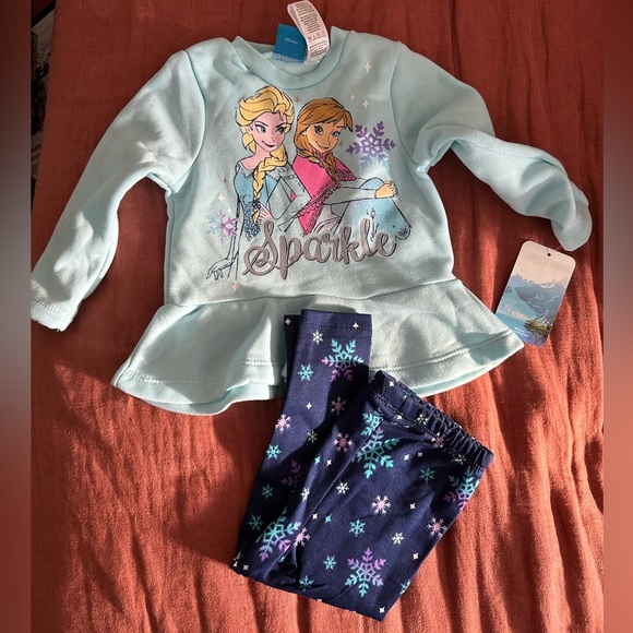 NWT Frozen sweater and leggings set - Picture 1 of 4